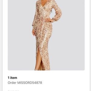 Chic Beige Floral Long Sleeve Dress